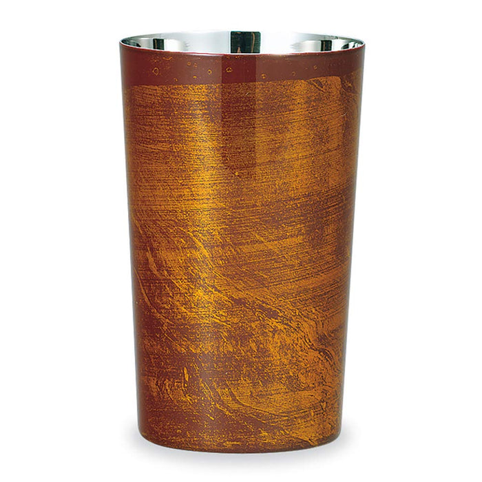 Mitani Yamanaka Lacquerware Cima Double Highball Cup - Sandalwood Red U10521-8