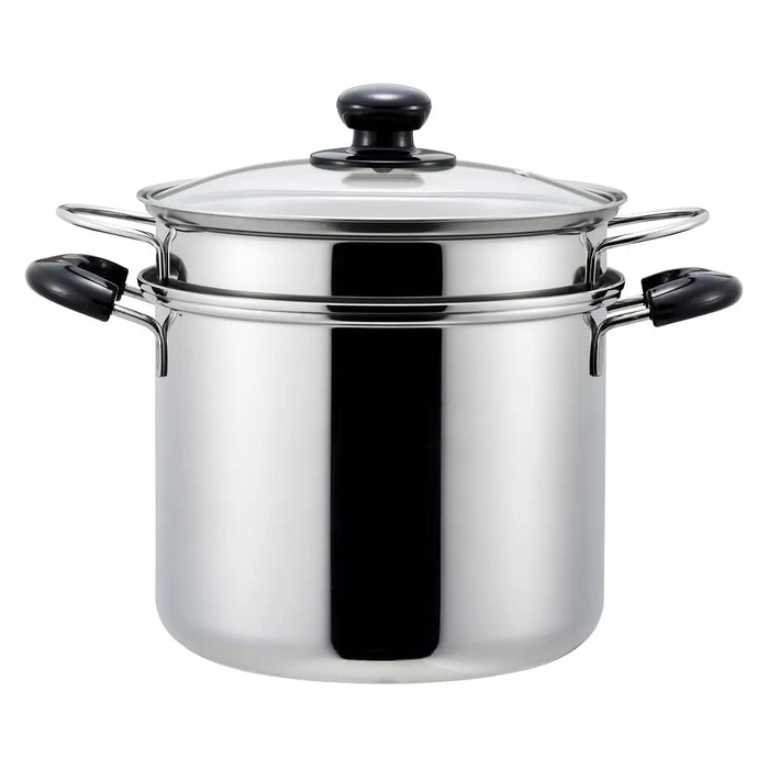 Yoshikawa Cook Look II 3-Ply Stainless Steel Pasta Pot - Premium Quality Cookware
