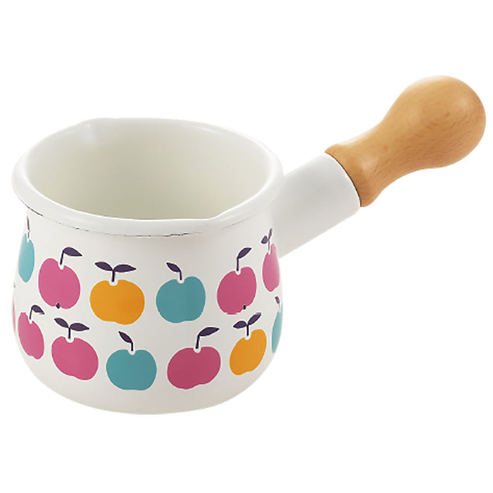 Yutaka Horo Plune Enameled Petit Milk Pan - Apple Delight