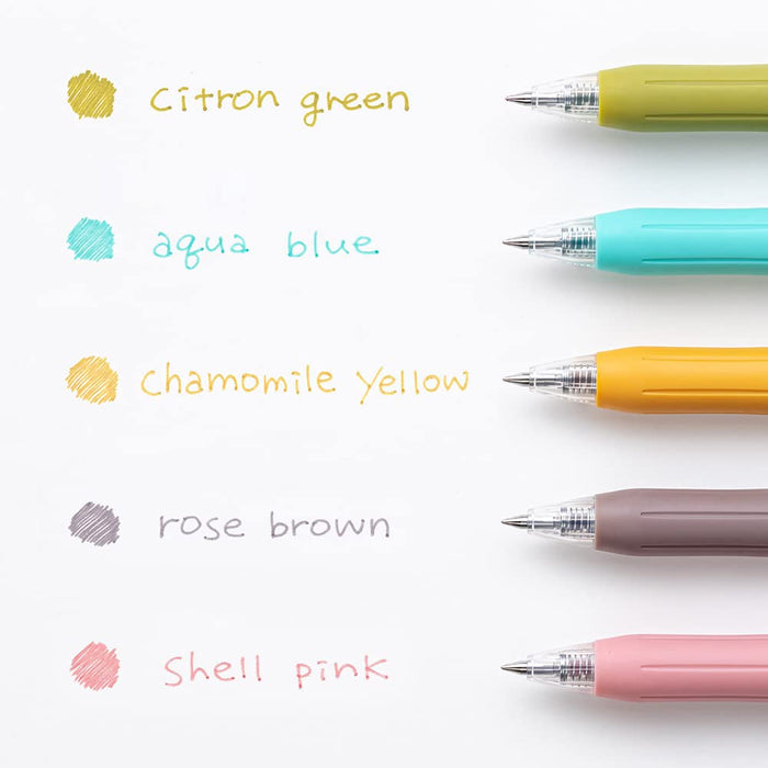 Zebra Gel Ballpoint Pen Set - 0.5mm, 5 Colors