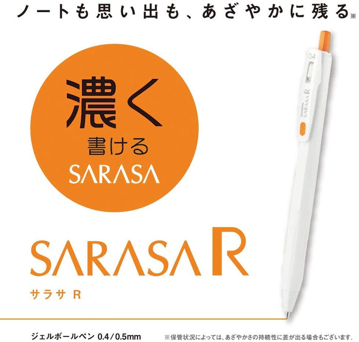 Zebra Sarasa Gel Pen Set - 0.4mm - 5 Colors - Made in Japan