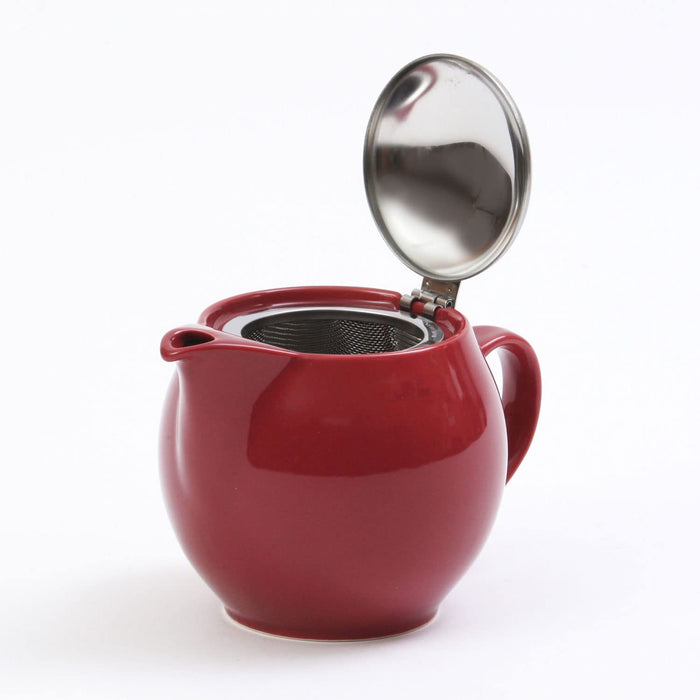 Zero Japan Burgundy Universal Teapot - 450ml Capacity