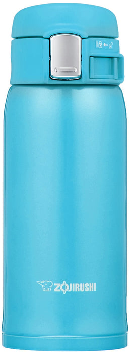 Zojirushi SM-SC36-AV 360ml Lightweight Stainless Steel Water Bottle Turquoise Blue