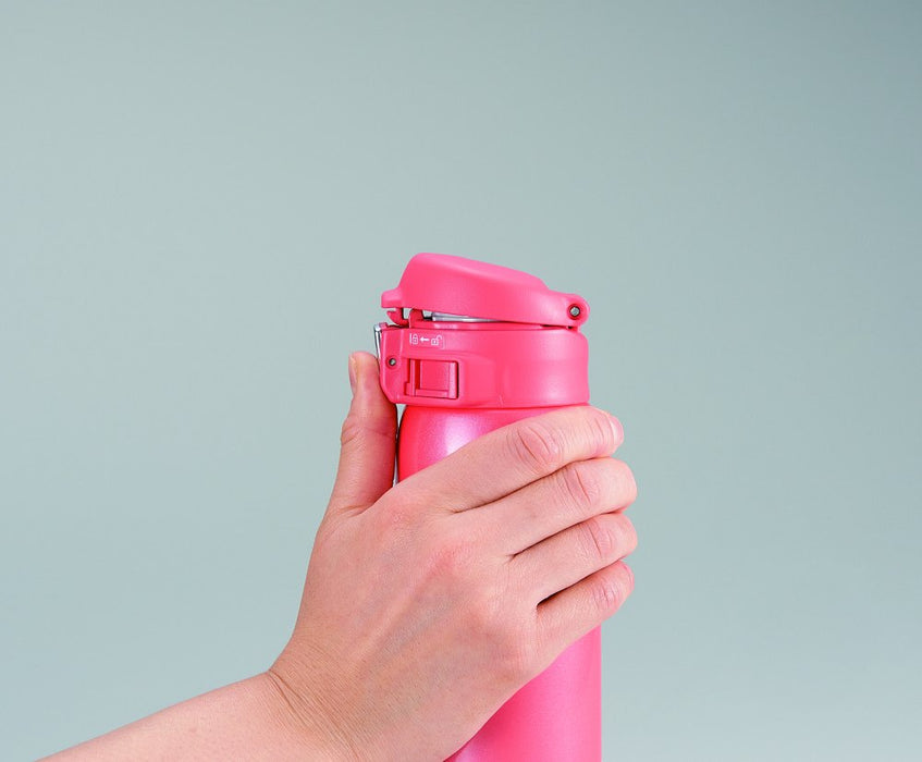 Zojirushi Mahobin SM-SC48-PV 480ml Coral Pink Lightweight Steel Water Bottle
